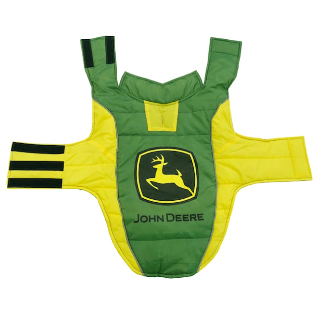 John Deere Puffer Dog Vest, Medium