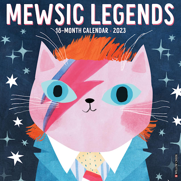 Willow Creek Press Mewsic Legends 2023 Wall Calendar - Carousel image #1