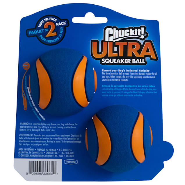 Chuckit squeaker online ball medium