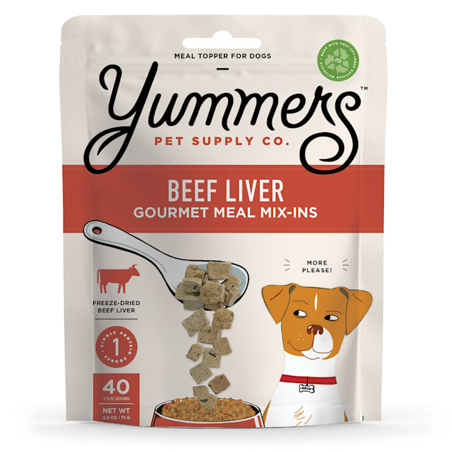 Yummers Beef Liver Freeze Dried Dog Food Topper Mix In from Petco