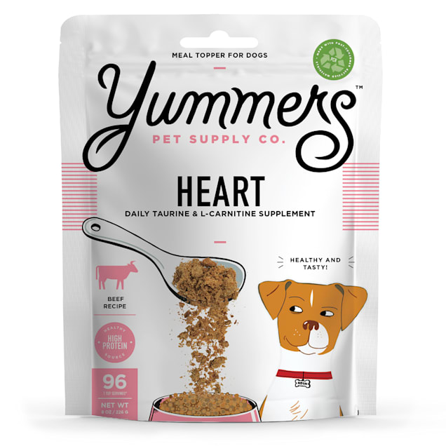 Yummers Heart Functional Mix Ins Beef Dog Food Topper 8 oz