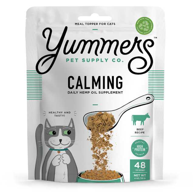 Yummers Calming Functional Mix Ins Beef Cat Food Topper 4 oz. Petco