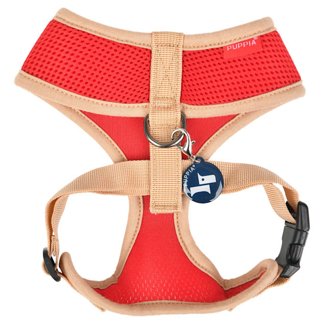 Puppia Red Over The Head Soft Dog Harness II Small Petco