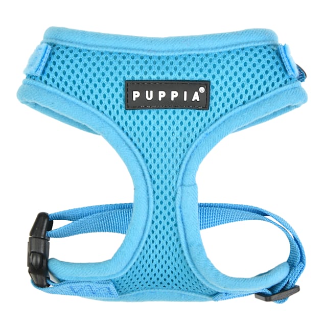 Puppia Sky Blue Adjustable Soft Harness for Small Dogs