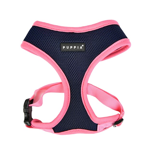 Puppia Navy Over-The-Head Soft Dog Harness II, Small - Carousel image #1
