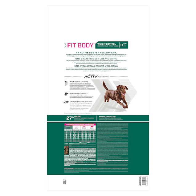 Eukanuba Fit Body Large Breed Weight Control Dog Food 28 lbs