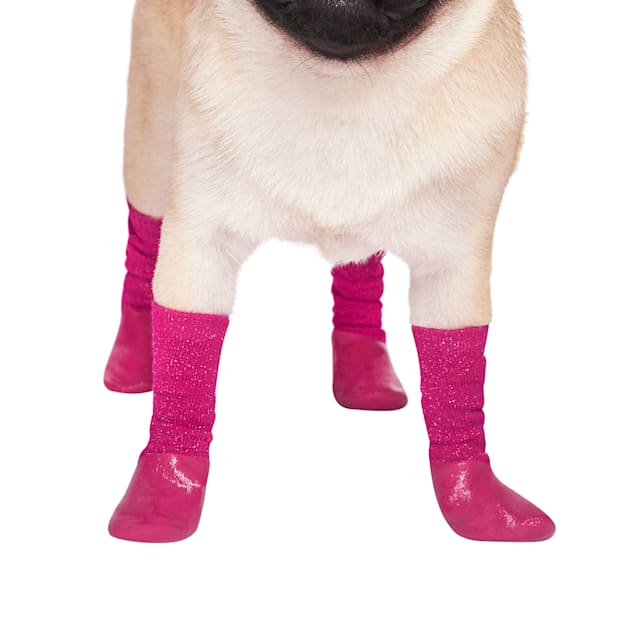 Canada Pooch Pink Slouchy Dog Socks Small Petco