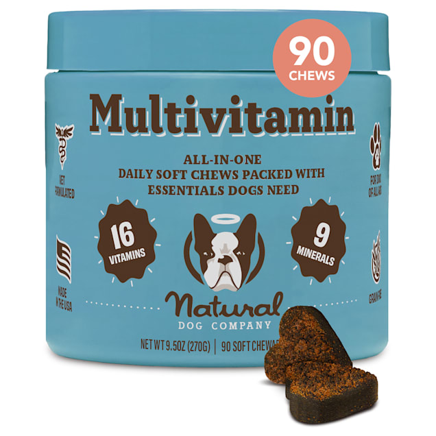 Natural Dog Company Multivitamin Chews for Dogs, 10 oz., Count of 90 - Carousel image #1