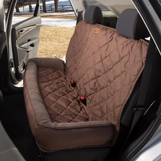 3 Dog Pet Supply Chocolate No Slip Bolster Fleece Dog Seat Protector 44 L X 54 W X 0.5 H