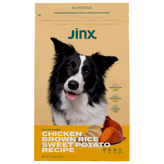 Jinx Chicken, Brown Rice, Sweet Potato & ALS Kibble Dry Dog Food, 11.5