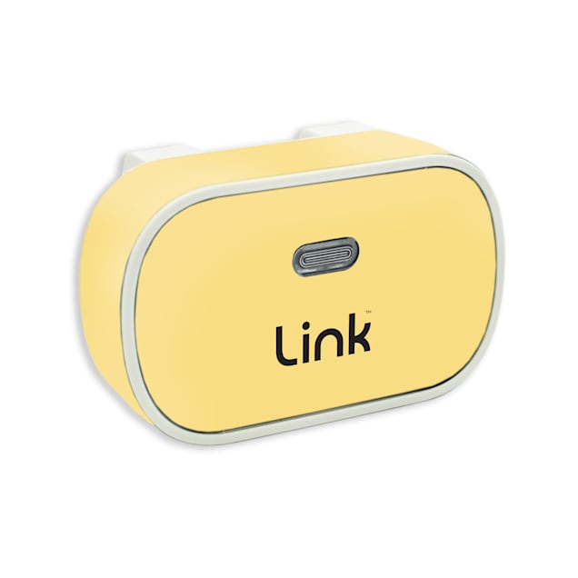 Link My Pet GPS Dog Tracker Activity Monitor with Yellow Wrap