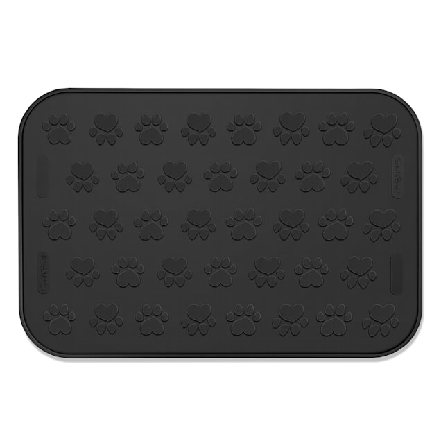 Dog Bowl Mat With Raised Rim