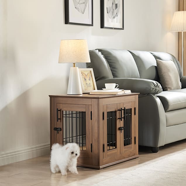 Wooden End-Table Crate