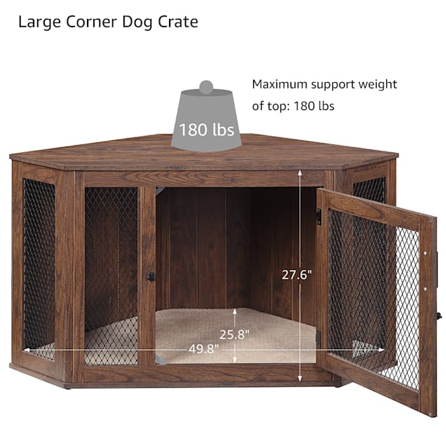 3.13 Cups Pet Bowl Unipaws Color Walnut Size Large 28.9 H x 52 W x 27.4 D