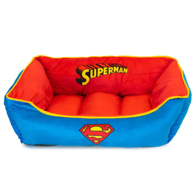 Buckle-Down DC Comics Superman Dog Bed, 25" L X 19" W X 7" H - Carousel image #1