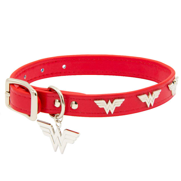 Buckle-Down DC Comics Wonder Woman Vegan Leather Dog Collar, X-Small - Carousel image #1