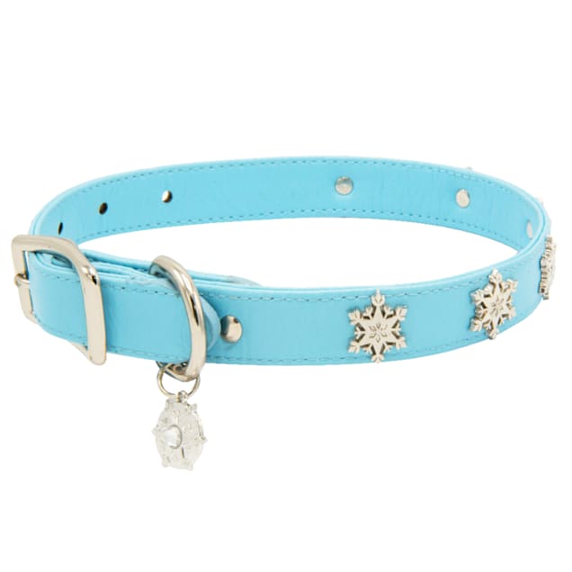 Pet collar in Tiffany Blue® leather, large.