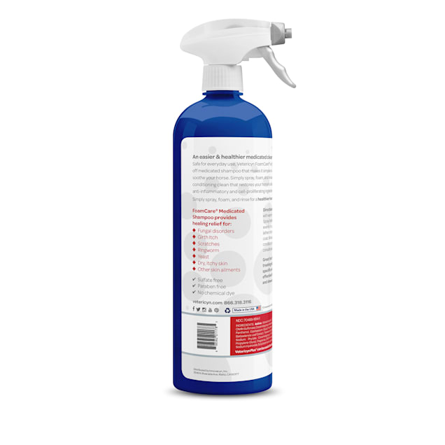 Vetericyn FoamCare Equine Medicated Shampoo with Ketoconazole 32 fl. oz. Petco