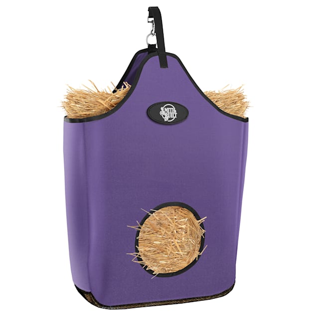 SmithBuilt Purple Horse Feeder Hay Bag Tote Large Petco