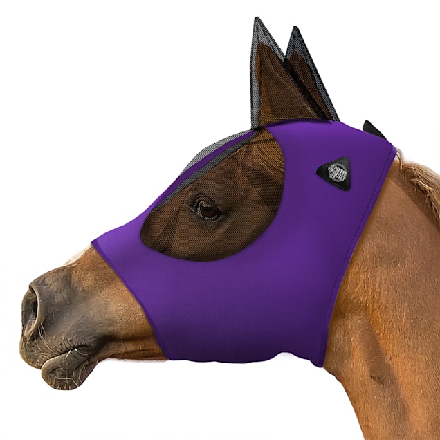 SmithBuilt Purple Mesh Fly Mask for Horses, Pony - Carousel image #1