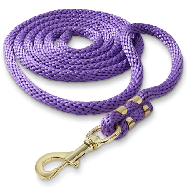 SmithBuilt Purple Poly Lead Rope for Horse, Dog, Sheep, 10' ft. - Carousel image #1