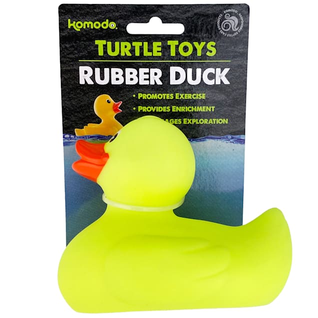 Multipet Komodo Assorted Rubber Duck Turtle Toy, Medium