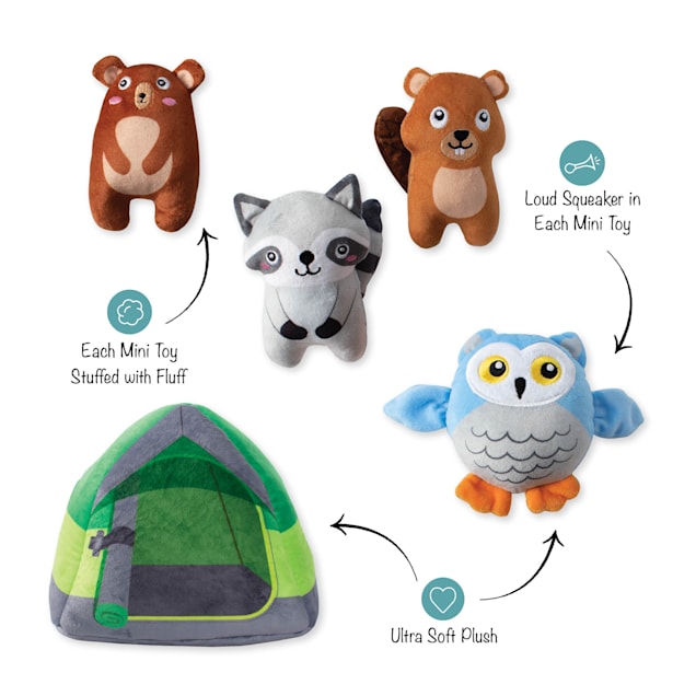 PetShop by Fringe Studio Happy Campers Hide Seek Dog Toy, Small