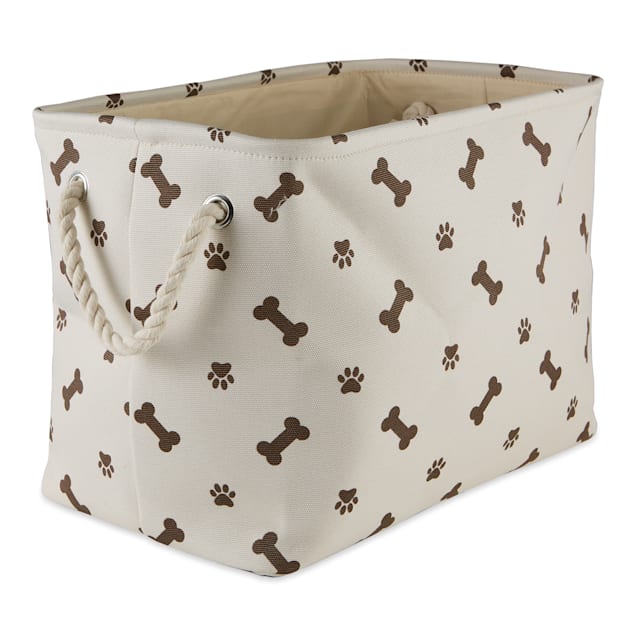 Bone Dry Large Brown Polyester Pet Storage Bin
