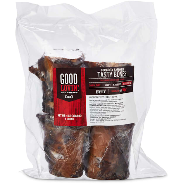Good Lovin' Hickory Smoked Tasty Bone Dog Chew, 14 oz., Count of 4 Petco