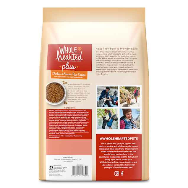 Wholehearted chicken and pea puppy food clearance