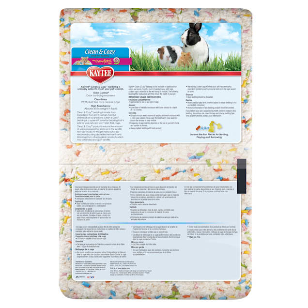 Kaytee Clean & Cozy White Small Animal Pet Bedding 49.2 Liters 