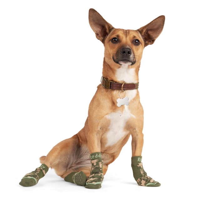 Reddy Green Grip Dog Socks, Small