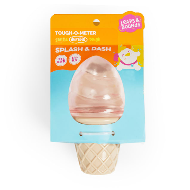 Leaps Bounds Pink Ice Cream Freeze Dog Toy Small