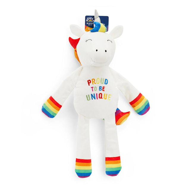 Rainbow dog stuffed animal sale