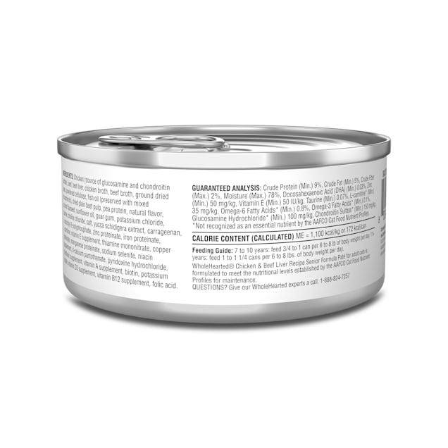 Wholehearted senior cat food hot sale