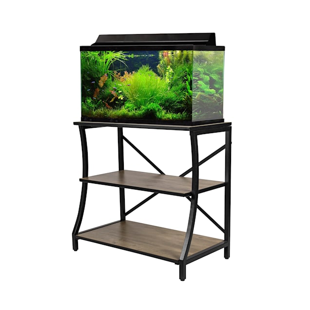 Aquatic Fundamentals Kyndall Laine Home 29/37 Gallon 3-Tier Swerved Front  Leg Aquarium Stand