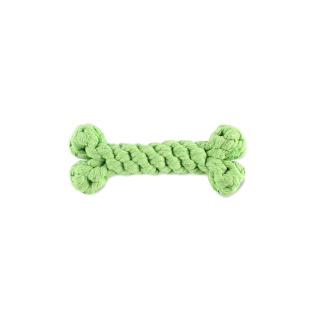Harry Barker Green Rope Bone Dog Toy Small