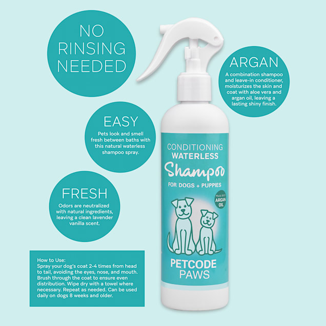 Waterless dog shampoo petco sale