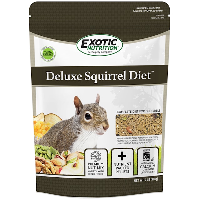 Exotic Nutrition Deluxe Squirrel Diet Small Pet Food, 2 lbs. - Carousel image #1