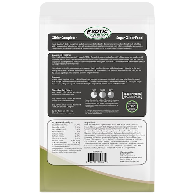 Exotic nutrition sugar sale glider food review