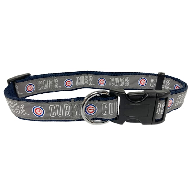 Pets First Chicago Cubs Reflective Dog Collar, Small