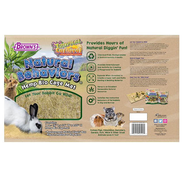 Hemp mats for rabbits 2025