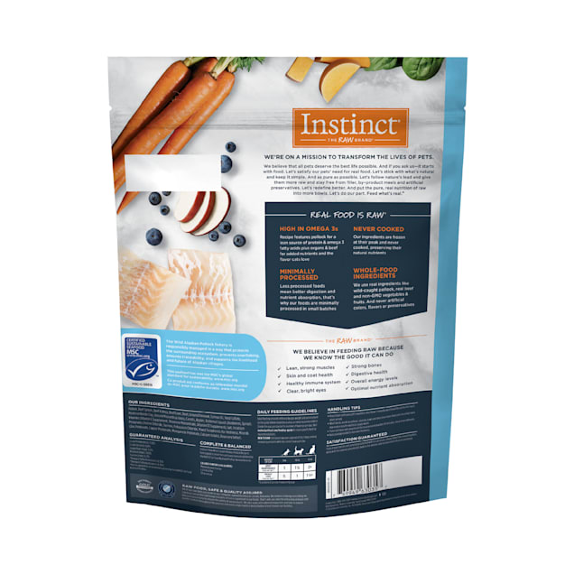 Instinct frozen discount raw cat food