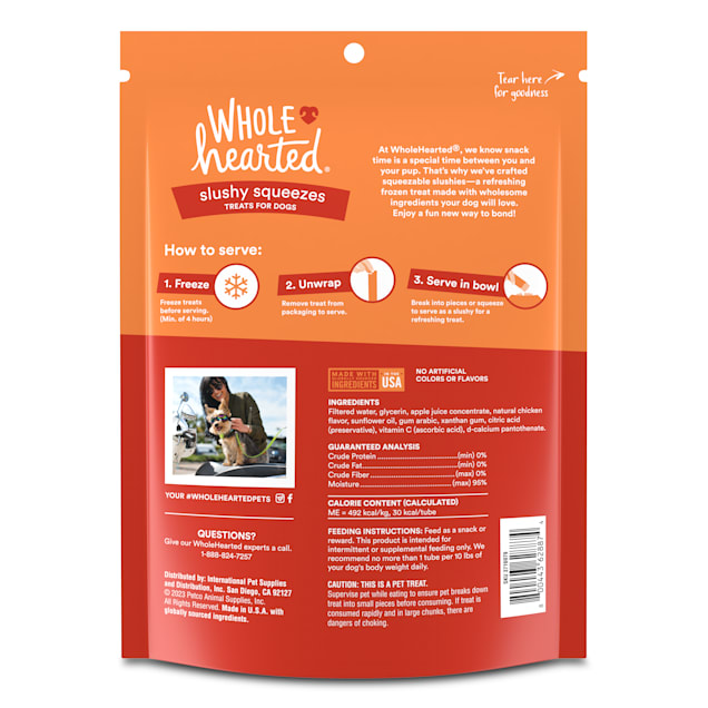 WholeHearted Slushy Squeeze Chicken Frozen POP Treats for Dogs 2