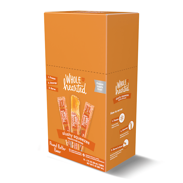 WholeHearted Slushy Squeeze Peanut Butter Frozen POP Treats for Dogs, 2