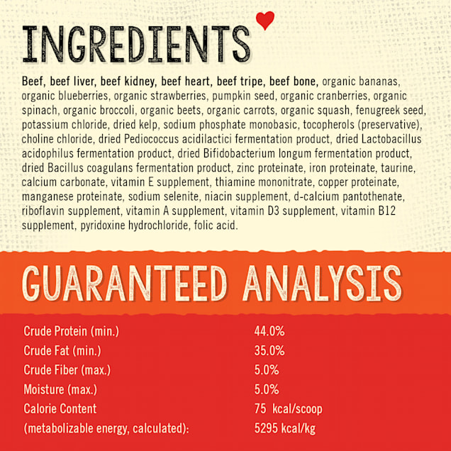 Stella & Chewy's Freeze Dried Raw Grass-Fed Beef Meal Mixers SuperBlends Dry Dog Food Topper, 3.25 oz.