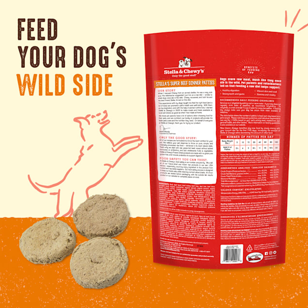 Stella and chewy's online freeze dried dog food