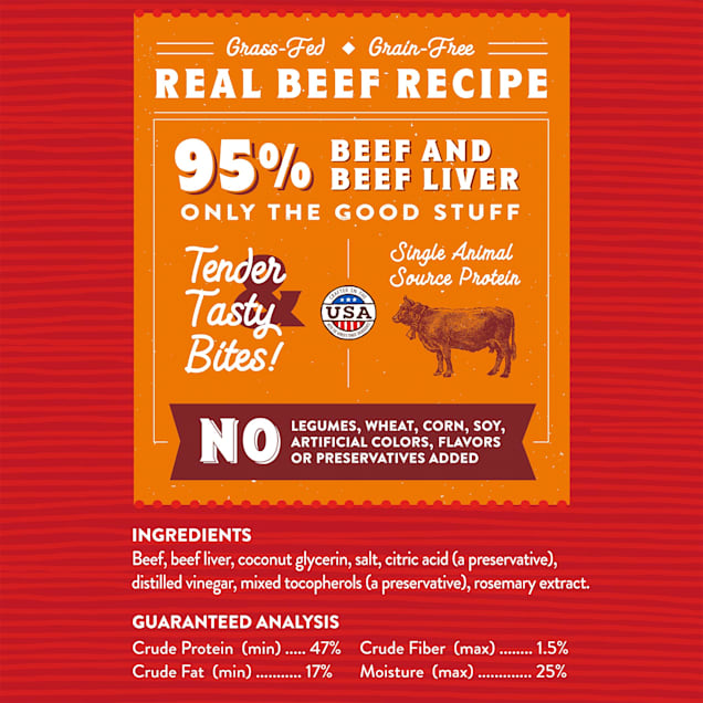 Stella Chewy s Just Jerky Bites Real Beef Recipe Dog Treats 6