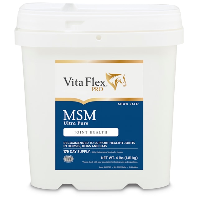 Vita Flex White Pro MSM Quality Joint Hiorse Supplements 4 lbs. Petco