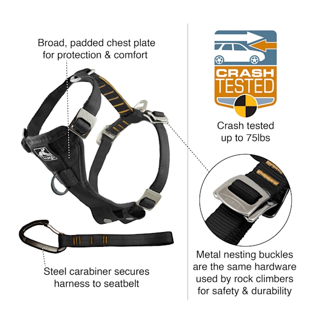 Kurgo Black Tru Fit Smart Enhanced Strength Dog Harness Small Petco